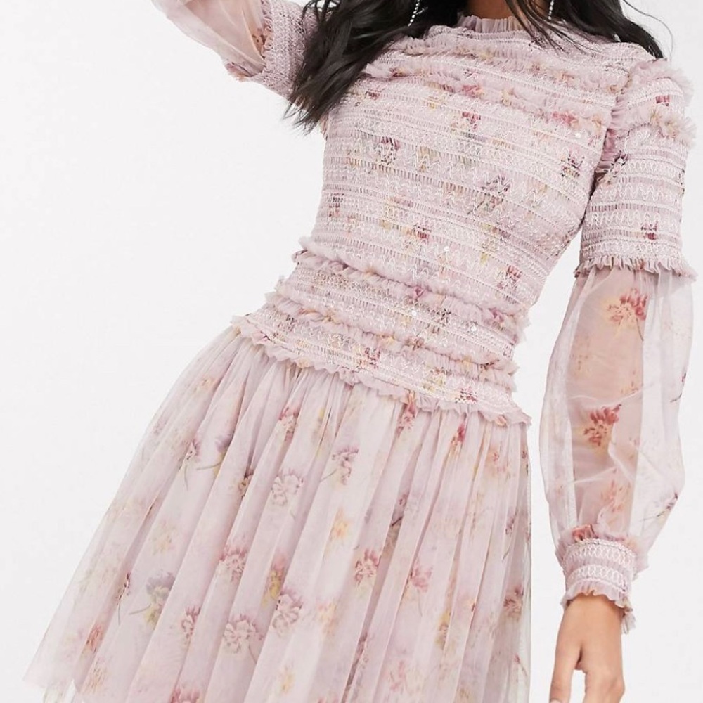 Needle and thread mini dress